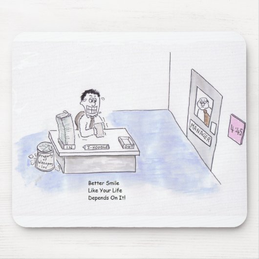 Tapis De Souris Améliorez le sourire Mousepad (Devant)
