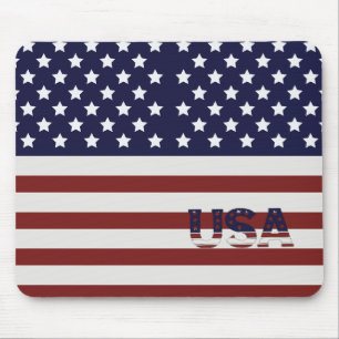 Tapis De Souris America Drapeau américain Motif américain