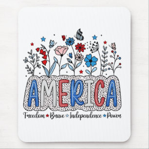Tapis De Souris America Freedom Brave indépendance Power 4 juillet