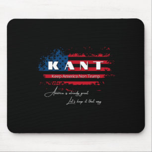 Tapis De Souris America Non Trump Funny Anti Trump 2024 Pro Democr