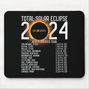 Tapis De Souris America Tour 2024 Totalité Sur Le Retour Éclipse S