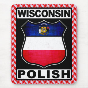 Tapis de souris américain polonais du Wisconsin