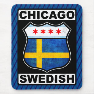 Tapis de souris américain suédois de Chicago