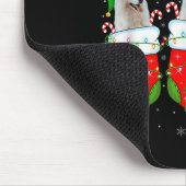 Tapis De Souris American Eskimo Dog In Christmas Socks Funny Dog L (Coin)