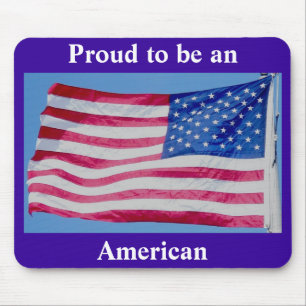 Tapis De Souris American Flag Fière d'être un Mousepad américain