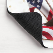 Tapis De Souris American Flag High Heel Shoes (Coin)