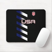 Tapis De Souris American Flag Usa Soccer Stars And Stripes Patch  (Avec souris)