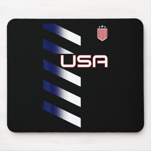 Tapis De Souris American Flag Usa Soccer Stars And Stripes Patch  (Devant)
