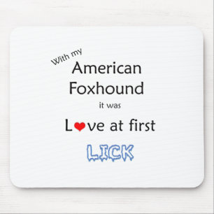 Tapis De Souris American Foxhound Lick Design