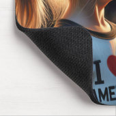 Tapis De Souris American Girl Watching Fireworks (Coin)