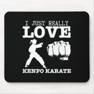 Tapis De Souris American Kenpo Girl Coach J'Aime Vraiment Kenpo