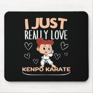 Tapis De Souris American Kenpo Girl Coach J'Aime Vraiment Kenpo