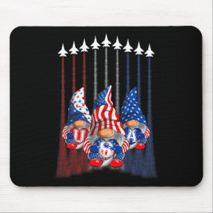 Tapis De Souris American Patriotic Gnomes Usa Independence Day 4e