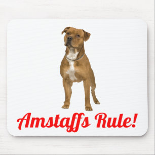 Tapis de souris American Staffordshire Terrier ( A