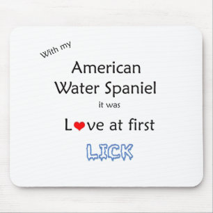 Tapis De Souris American Water Spaniel Lick Design