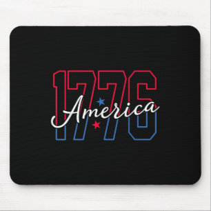 Tapis De Souris Amérique 1776 4 juillet Patriotique Vintage Hommes