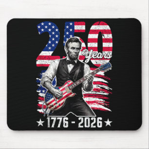 Tapis De Souris Amérique 250 ans États-Unis 1776 2026 rétro lincol