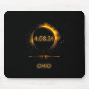 Tapis De Souris Amérique du Nord Éclipse solaire - 4.08.24 Ohio So