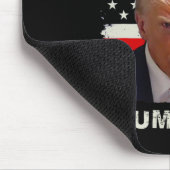 Tapis De Souris Amérique Libérez Trump Mug Shot 2024 drapeau améri (Coin)