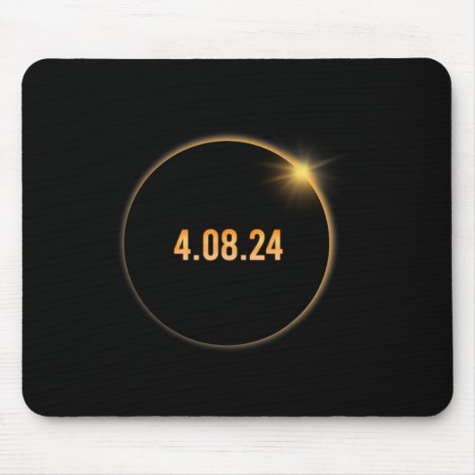 Tapis De Souris Amérique Totalité 04 08 24 Total Éclipse Solaire 2 (Devant)
