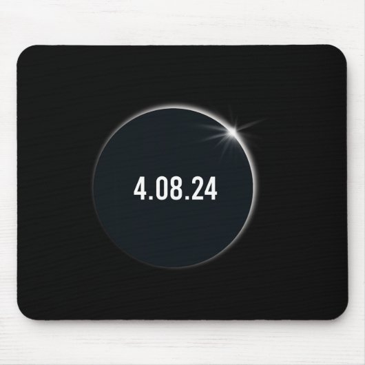 Tapis De Souris Amérique Totalité 04 08 24 Total Éclipse Solaire 2 (Devant)