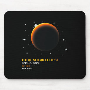 Tapis De Souris Amérique Totalité 04 08 24 Total Éclipse Solaire 2