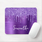 Tapis De Souris Amethyst Purple Driple Nom de la Parties scintilla (Avec souris)