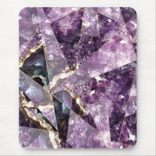 Tapis De Souris Améthyste Crystal Moderne Élégant
