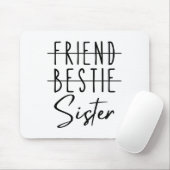 Tapis De Souris Ami Bestie Soeur (Avec souris)