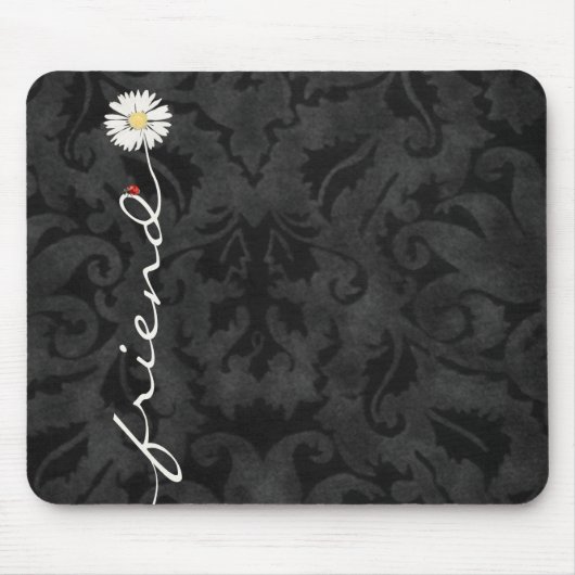 Tapis De Souris Ami Daisy et Ladybug Damask Mouse Pad (Devant)