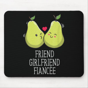 Tapis De Souris Ami Fille amie Fiancée Femme Fiance Mariage _1
