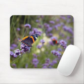 Tapis De Souris Amiral rouge papillon (Avec souris)