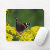 Tapis De Souris Amiral rouge papillon Mousepad (Avec souris)