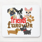 Tapis De Souris Amis Chiens Furever Chiens Chiens Chiens Chiens Ch (Devant)