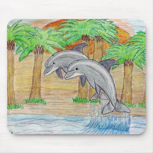 Tapis De Souris amis de dauphin (Devant)