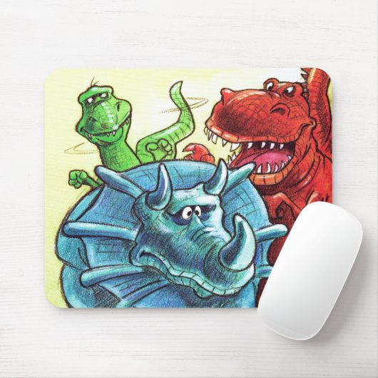 Tapis De Souris Amis Dinosaur (Avec souris)