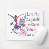 Tapis De Souris Amis en ligne Mousepads (Avec souris)