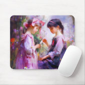 Tapis De Souris Amis et fleurs 2 (Avec souris)