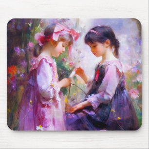Tapis De Souris Amis et fleurs 2