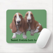 Tapis De Souris Amis Mousepad de Basset Hound (Avec souris)