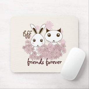 Tapis De Souris Amitié entre filles Meilleure amie Mignon dessin a