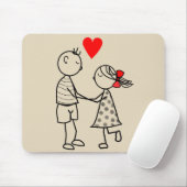 TAPIS DE SOURIS AMOUR (Avec souris)