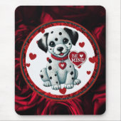 Tapis De Souris Amour chiot dalmate Mousepad - Soyez à moi Valenti (Devant)