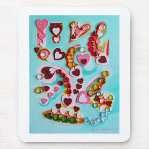 Tapis De Souris Amour coeur art