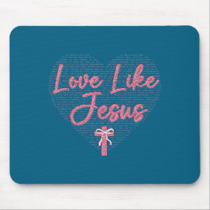 Tapis De Souris Amour Coquette comme Jésus Saint Valentin Cœur Chr