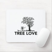 Tapis De Souris Amour d'arbre de disque-golf  (Avec souris)
