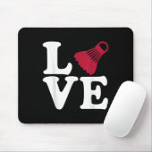Tapis De Souris Amour de badminton (Avec souris)