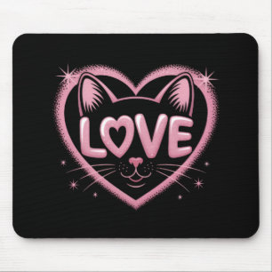 Tapis De Souris Amour de chat scintillant