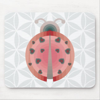 Tapis De Souris amour de coccinelle
