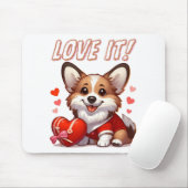 Tapis De Souris Amour de Corgi Mignon (Avec souris)